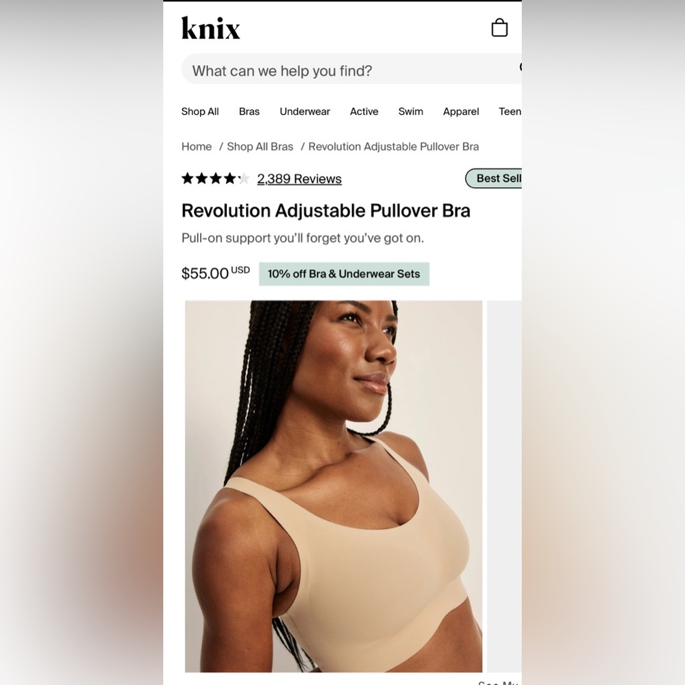 Knix Revolution Bra size L